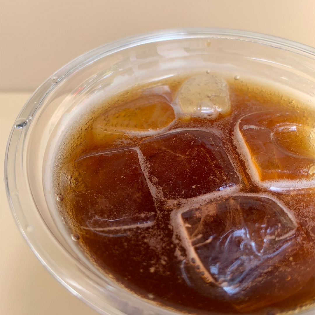 新商品 カーボネイテッド・アイスコーヒー。